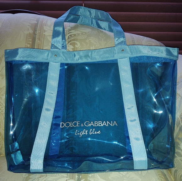 Dolce & Gabbana Handbags - Dolce & Gabbana Light Blue Clear Tote Bag